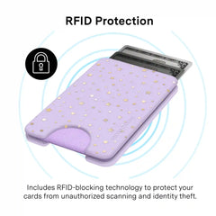 Lilac Celestial Stars MagSafe Wallet