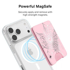 Widow’s Web Chrome MagSafe Wallet