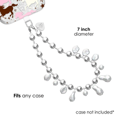 Pearl Drip Chain Phone Charm