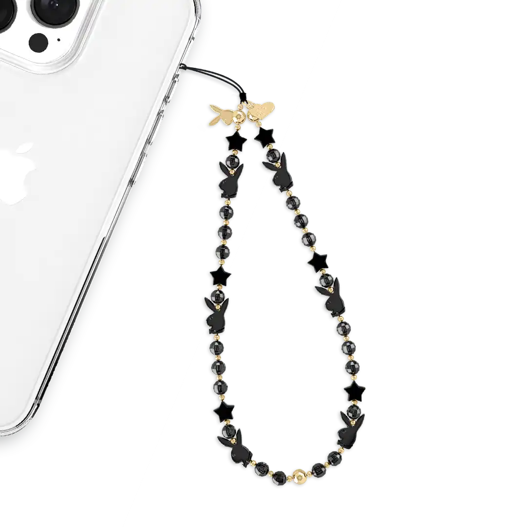 Playboy Black Bunny Phone Charm