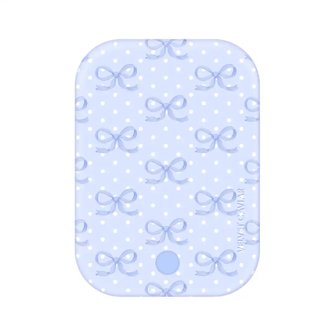 Lovely Blue Bows Portable MagSafe Charger Power Pack