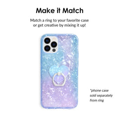 Blue Opal Quartz Phone Ring