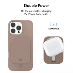 Cashmere Taupe Portable MagSafe Charger Power Pack