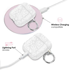 Clear Frosted Smiley AirPod Case