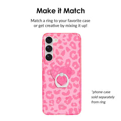 Candy Pink Leopard Phone Ring