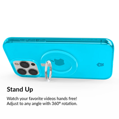 Neon Blue MagSafe Grip Ring