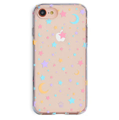 Pastel Starry Night Clear iPhone Case