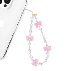 Pink Bow Phone Charm