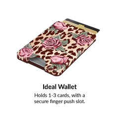 Rosy Leopard MagSafe Wallet