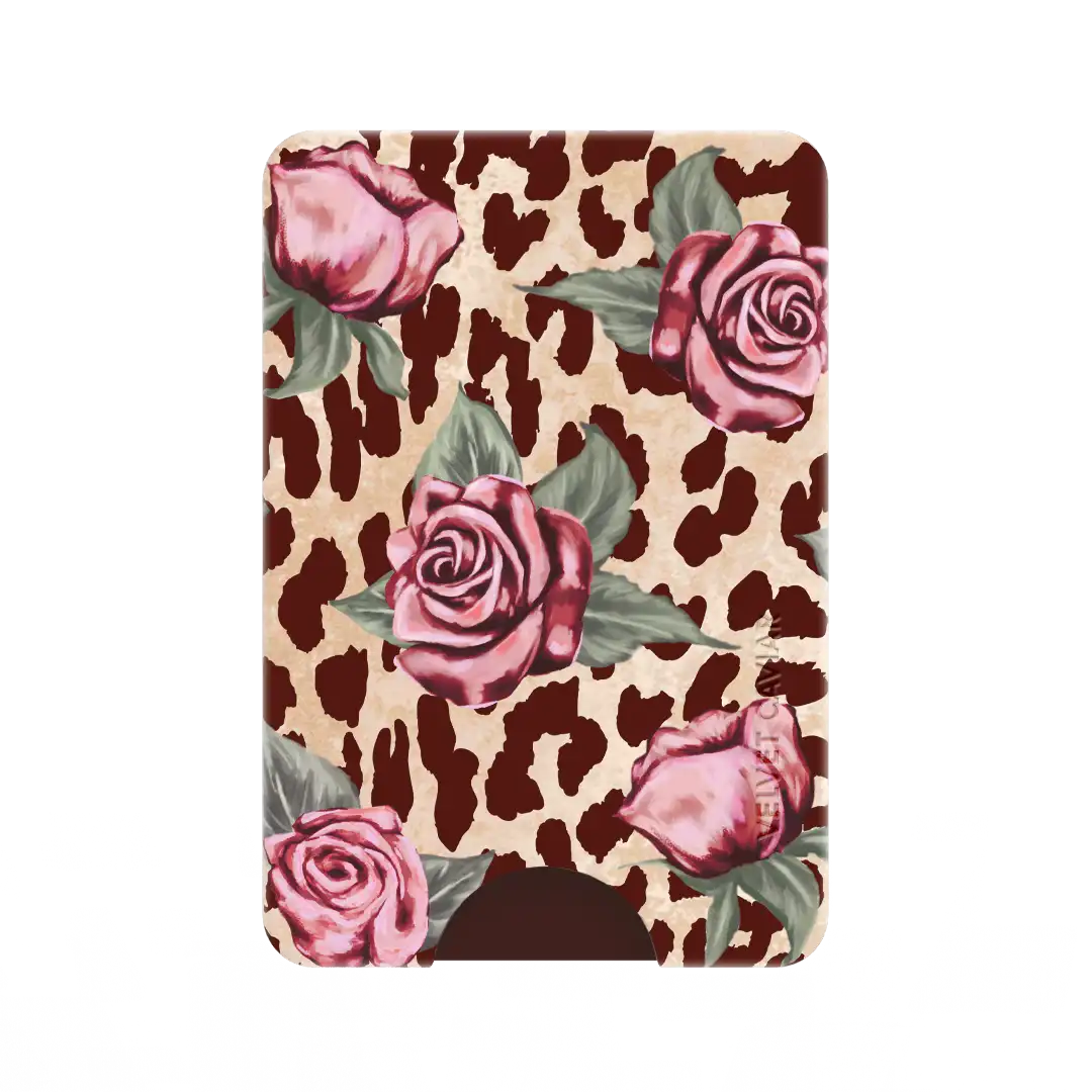 Rosy Leopard MagSafe Wallet