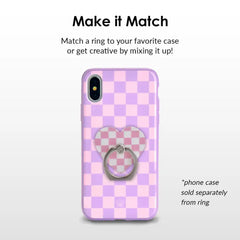 Pink Checkered Phone Ring