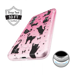 Lucky Kittens Glitter Samsung Case