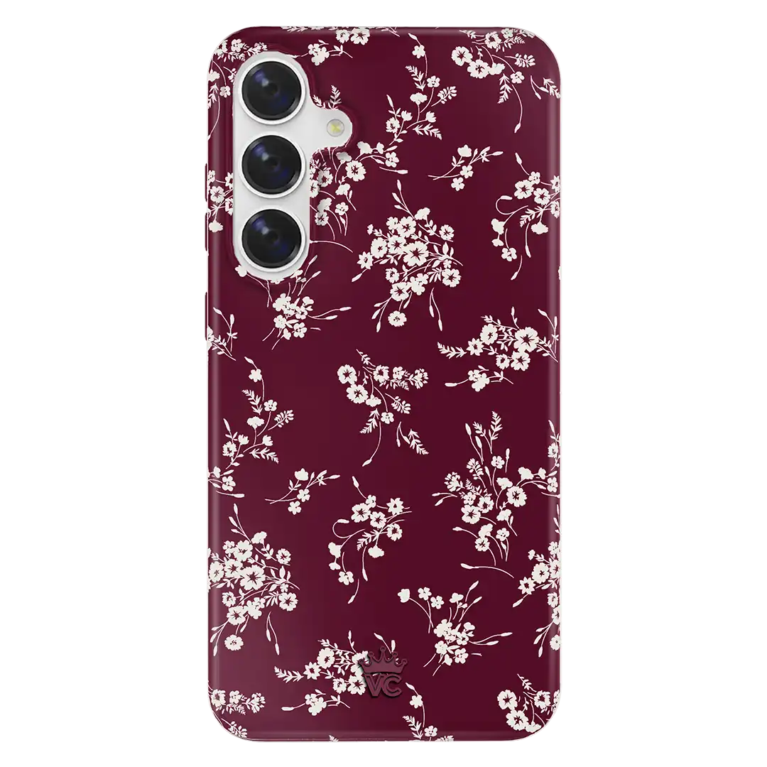 French Burgundy Floral Samsung Case