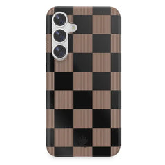 Mocha Vibe Checkered Samsung Case