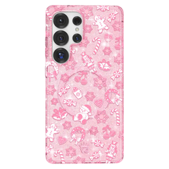 Pink Christmas Glitter Samsung Case