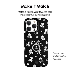 Chrome Skulls Phone Ring